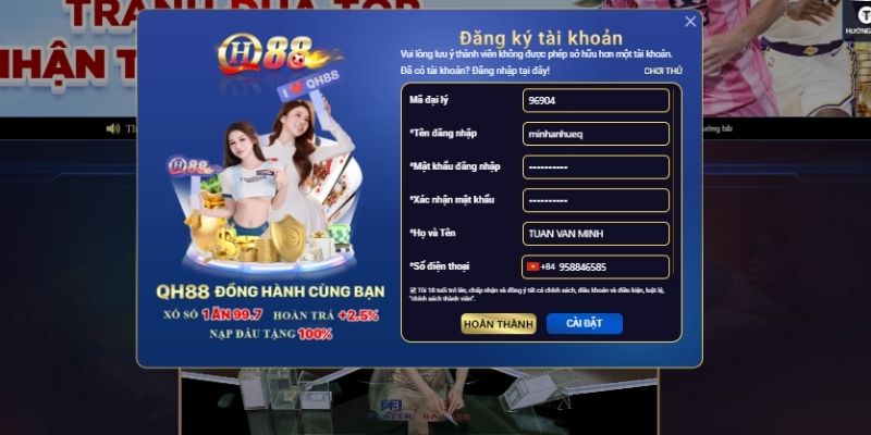 Hướng dẫn đăng ký QH88 chi tiết từng bước cho người mới